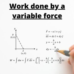 Work done by a variable force