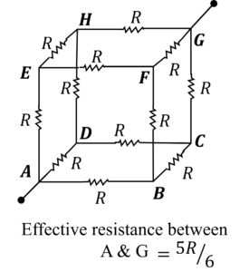 Cube Resistance Problem - body diagonal - rev1
